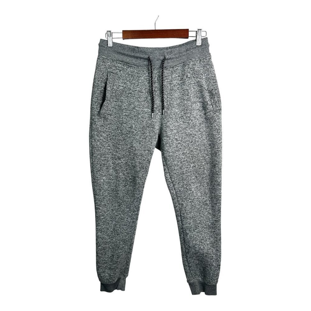 WT02 Jogger Mens Size S/M~30x28 Gray Sweatpants Elastic Waist‎ Athletic Tapered